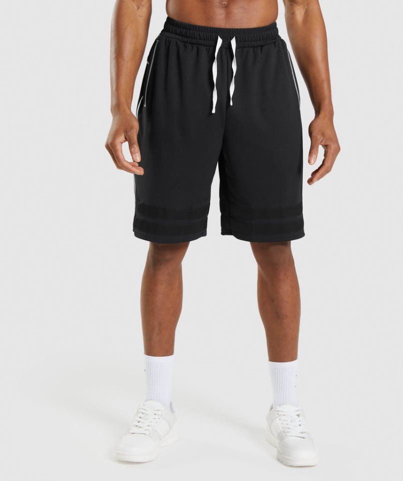 Men\'s Gymshark Recess Basketball Shorts Black | CA 30A76D